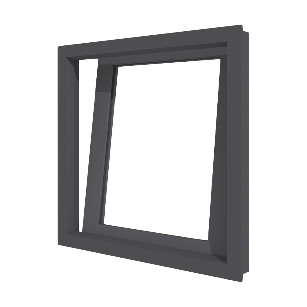 aluminium draaikiepraam 1 vak